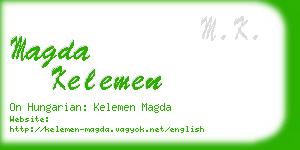 magda kelemen business card